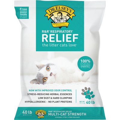 Dr. Elsey's Dr. Elsey's R&R Stress-Reducing Clumping Clay Cat Litter, 40-lb bag