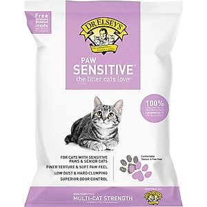 Dr. Elsey's Paw Sensitive Clumping Clay Cat Litter, 20-lb bag