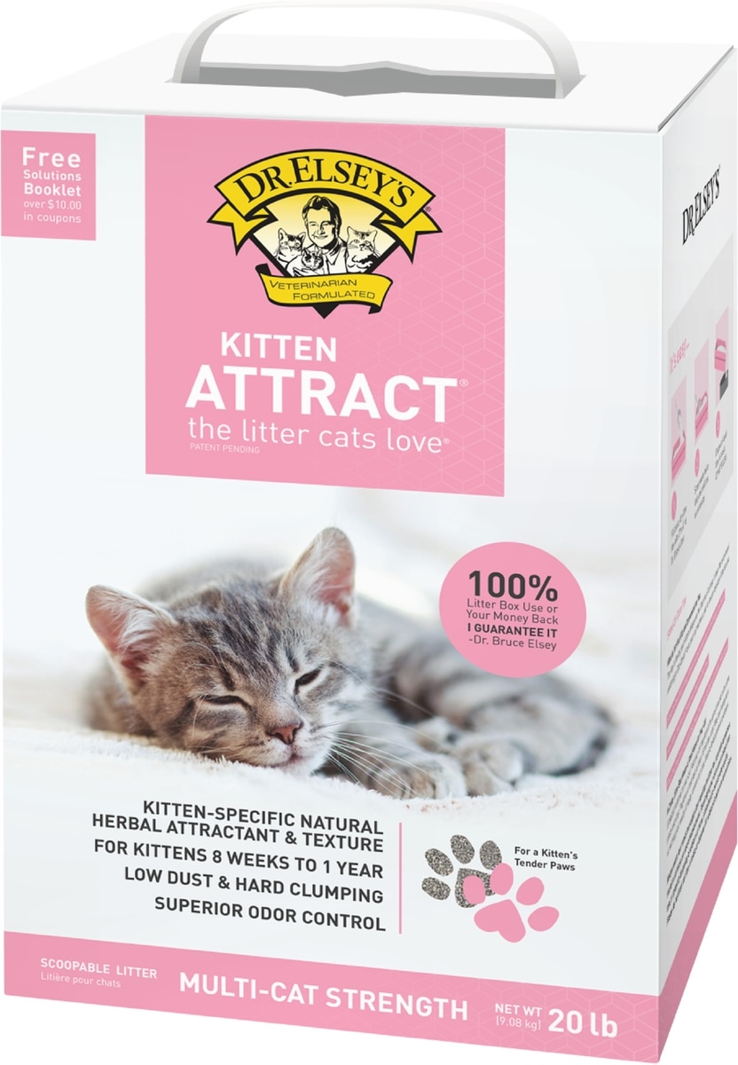 DR. ELSEY'S Kitten Attract Clumping Clay Cat Litter, 20-lb bag