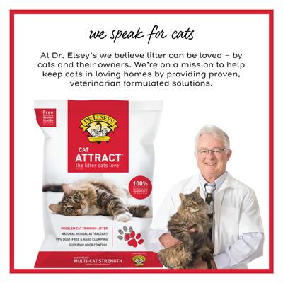 Show full view: Dr. Elsey's Cat Attract Clumping Clay Cat Litter, 20-lb bag slide 7 of 13