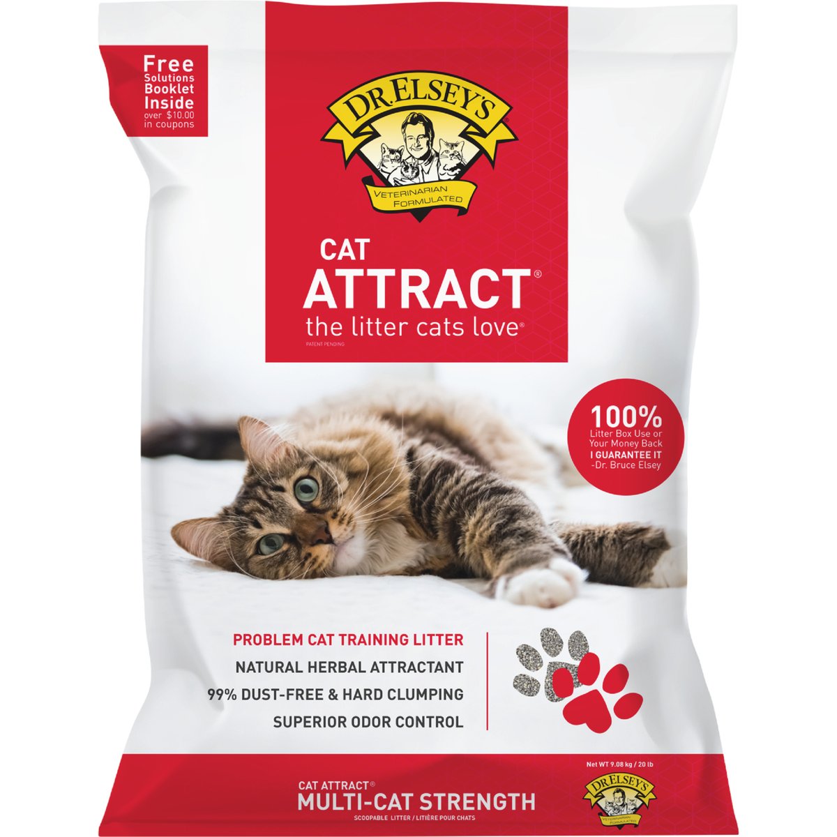 Dr. Elsey's Cat Attract Clumping Clay Cat Litter, 20-lb bag
