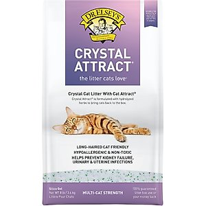 Dr. Elsey's Crystal Attract Long-Hair Crystal Cat Litter, 8-lb bag