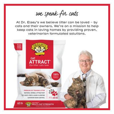Show full view: Dr. Elsey's Cat Attract Clumping Clay Cat Litter, 40-lb bag slide 7 of 13