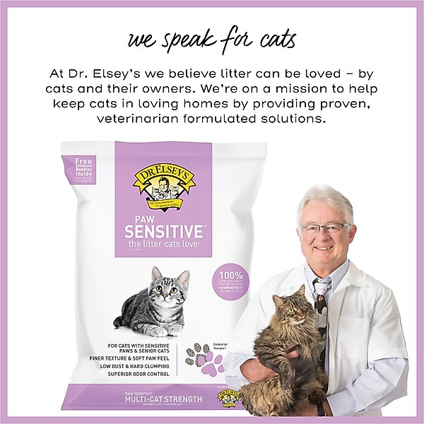 Dr. Elsey's Paw Sensitive Clumping Clay Cat Litter