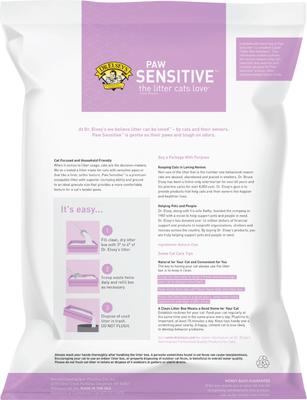 Show full view: Dr. Elsey's Paw Sensitive Clumping Clay Cat Litter, 20-lb bag slide 3 of 10