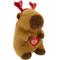 Show in main carousel: Linzy Toys Capybara Squeaky Dog Plush Toy, Brown, 7-in slide 1 of 5