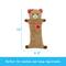 Show in main carousel: Linzy Toys Flat Crinklez Bear Squeaky Stuffing-Free Dog Plush Toy, Brown, 16-in slide 3 of 5
