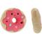 Show in main carousel: Linzy Toys Donuts Squeaky Dog Plush Toy, Red/Pink, 7-in, 2 count slide 5 of 6