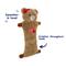 Show in main carousel: Linzy Toys Flat Crinklez Bear Squeaky Stuffing-Free Dog Plush Toy, Brown, 16-in slide 2 of 5