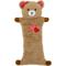 Show in main carousel: Linzy Toys Flat Crinklez Bear Squeaky Stuffing-Free Dog Plush Toy, Brown, 16-in slide 1 of 5