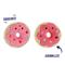 Show in main carousel: Linzy Toys Donuts Squeaky Dog Plush Toy, Red/Pink, 7-in, 2 count slide 4 of 6