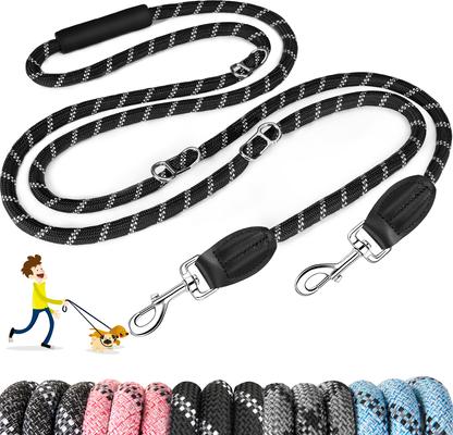 Show full view: SlowTon Hands-Free Nylon Dog Leash, 10-ft long, 1/2-in wide, Black slide 8 of 9
