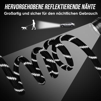 Show full view: SlowTon Hands-Free Nylon Dog Leash, 10-ft long, 1/2-in wide, Black slide 7 of 9