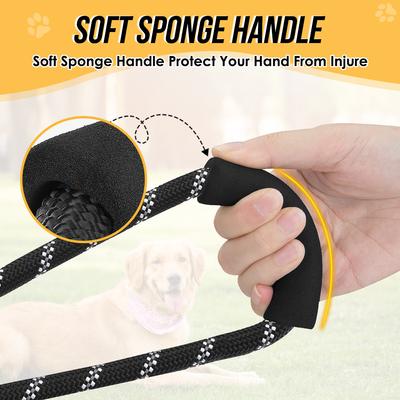 Show full view: SlowTon Hands-Free Nylon Dog Leash, 10-ft long, 1/2-in wide, Black slide 4 of 9