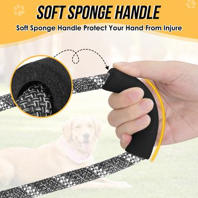 Show full view: SlowTon Hands-Free Nylon Dog Leash, 10-ft long, 1/2-in wide, Dark Grey slide 5 of 10