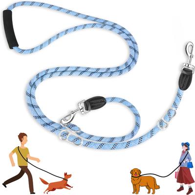 Show full view: SlowTon Hands-Free Nylon Dog Leash, 10-ft long, 1/2-in wide, Blue slide 8 of 9