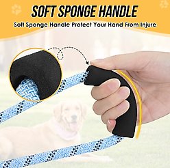 SlowTon Hands-Free Nylon Dog Leash, 10-ft long, 1/2-in wide, Blue slide 2 of 9