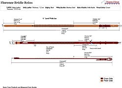 Nunn Finer Florence Horse Bridle, Havana, Horse slide 2 of 7