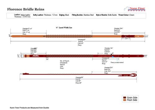 Show full view: Nunn Finer Florence Horse Bridle, Havana, Horse slide 7 of 7