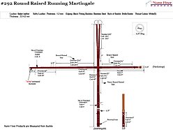 Nunn Finer Round Raised Running Horse Martingale, Havana, Horse slide 2 of 9