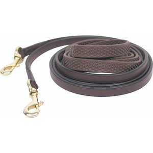 Nunn Finer Soft Grip Draw Horse Reins with Snaps, Black