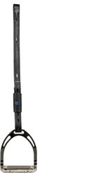 Nunn Finer Mono Dressage Webbers Horse Stirrup Leathers, Black, 70-cm, 2 count