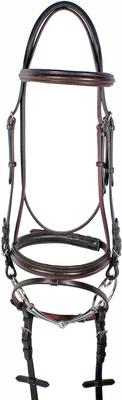 Show full view: Nunn Finer Galway Horse Bridle, Havana, Horse slide 2 of 6