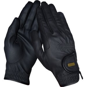 Nunn Finer Vercelli Sorrento Horse Riding Glove, Black, 8, 2 count