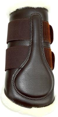 Show full view: Nunn Finer Capriole Brushing Horse Boots, Brown, Front Medium, 2 count slide 2 of 5
