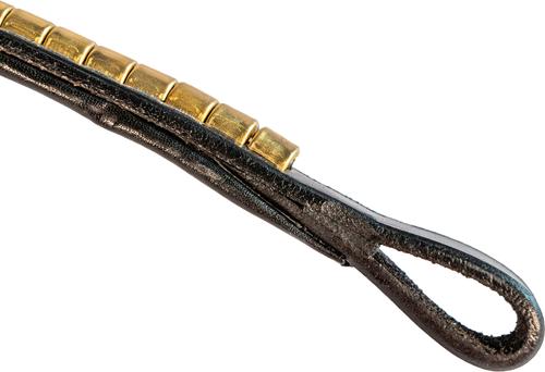 Show full view: Nunn Finer Clincher Horse Browband, Black with Brass, Horse slide 5 of 5