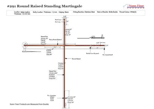 Show full view: Nunn Finer Round Raised Standing Horse Martingale, Havana, Pony slide 2 of 6