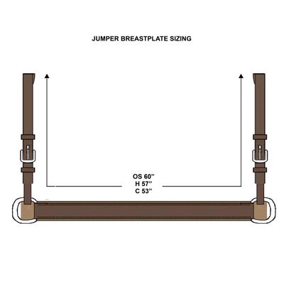 Show full view: Nunn Finer Jumper Horse Breastplate, Havana, Cob slide 2 of 2