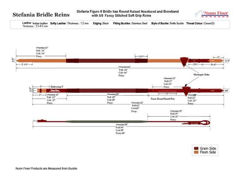 Show full view: Nunn Finer Giulia Hunter Horse Bridle, Havana, Cob slide 5 of 5