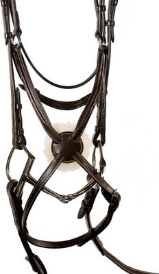 Show full view: Nunn Finer Stefania Figure 8 Horse Bridle, Havana, Oversize slide 5 of 8