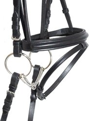 Nunn Finer Charlotte Dressage Horse Bridle, Havana, Oversize slide 2 of 4