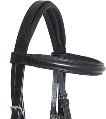 Show full view: Nunn Finer Charlotte Dressage Horse Bridle, Havana, Oversize slide 3 of 4