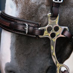 Nunn Finer The Stealth Hackamore Horse Noseband, Havana, Horse