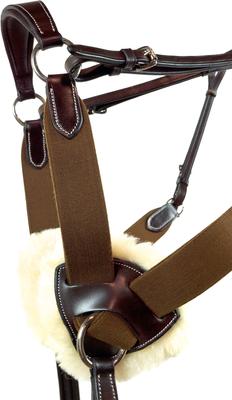 Show full view: Nunn Finer 5-Way Horse Breastplate, Havana, Cob slide 4 of 5