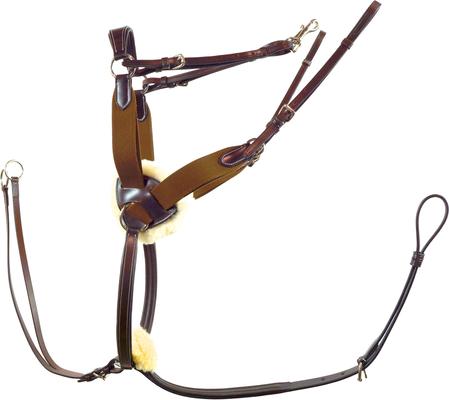 Show full view: Nunn Finer 5-Way Horse Breastplate, Havana, Cob slide 2 of 5