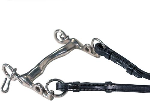 Show full view: Nunn Finer Pelham Horse Reins, Black, 1/2 x 58-in slide 5 of 5