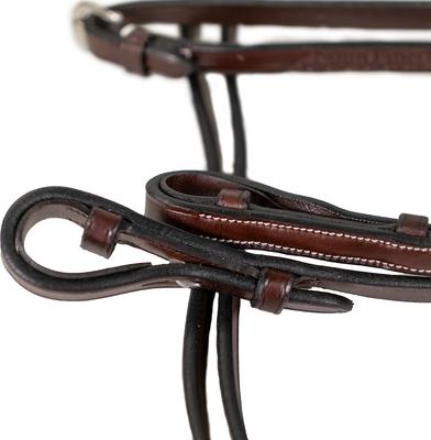 Show full view: Nunn Finer Pelham Horse Reins, Havana, 1/2 x 58-in slide 2 of 4