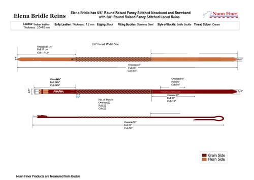 Show full view: Nunn Finer Elena Horse Bridle, Havana, Horse slide 8 of 8