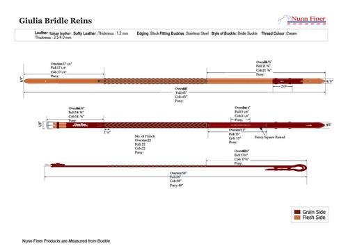 Show full view: Nunn Finer Giulia Hunter Horse Bridle, Havana, Pony slide 5 of 5