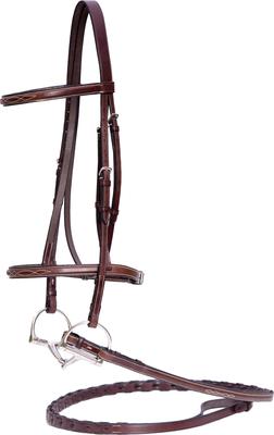 Show full view: Nunn Finer Giulia Hunter Horse Bridle, Havana, Pony slide 2 of 5