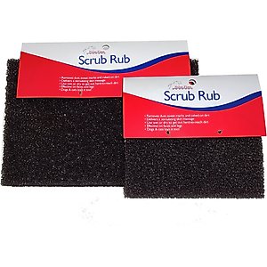 Nunn Finer Scrub Rub Horse Grooming Tool, Black, Large