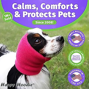 Happy Hoodie Thunder Grooming Fireworks Calming Band for Dogs & Cats, Purple, Large