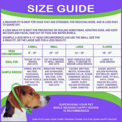 Show full view: Happy Hoodie Thunder Grooming Fireworks Calming Band for Dogs & Cats, Black, Large slide 7 of 15