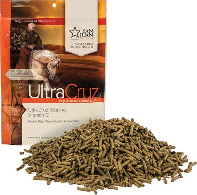 Show full view: UltraCruz Vitamin C Immune Support Pellets Horse Supplement, 1-lb bag slide 3 of 4