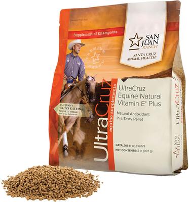 Show full view: UltraCruz Natural Vitamin E Plus Pellets Horse Supplement, 2-lb bag slide 2 of 4