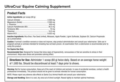 Show full view: UltraCruz Calming Pellets Horse Supplement, 6-lb bag slide 3 of 3